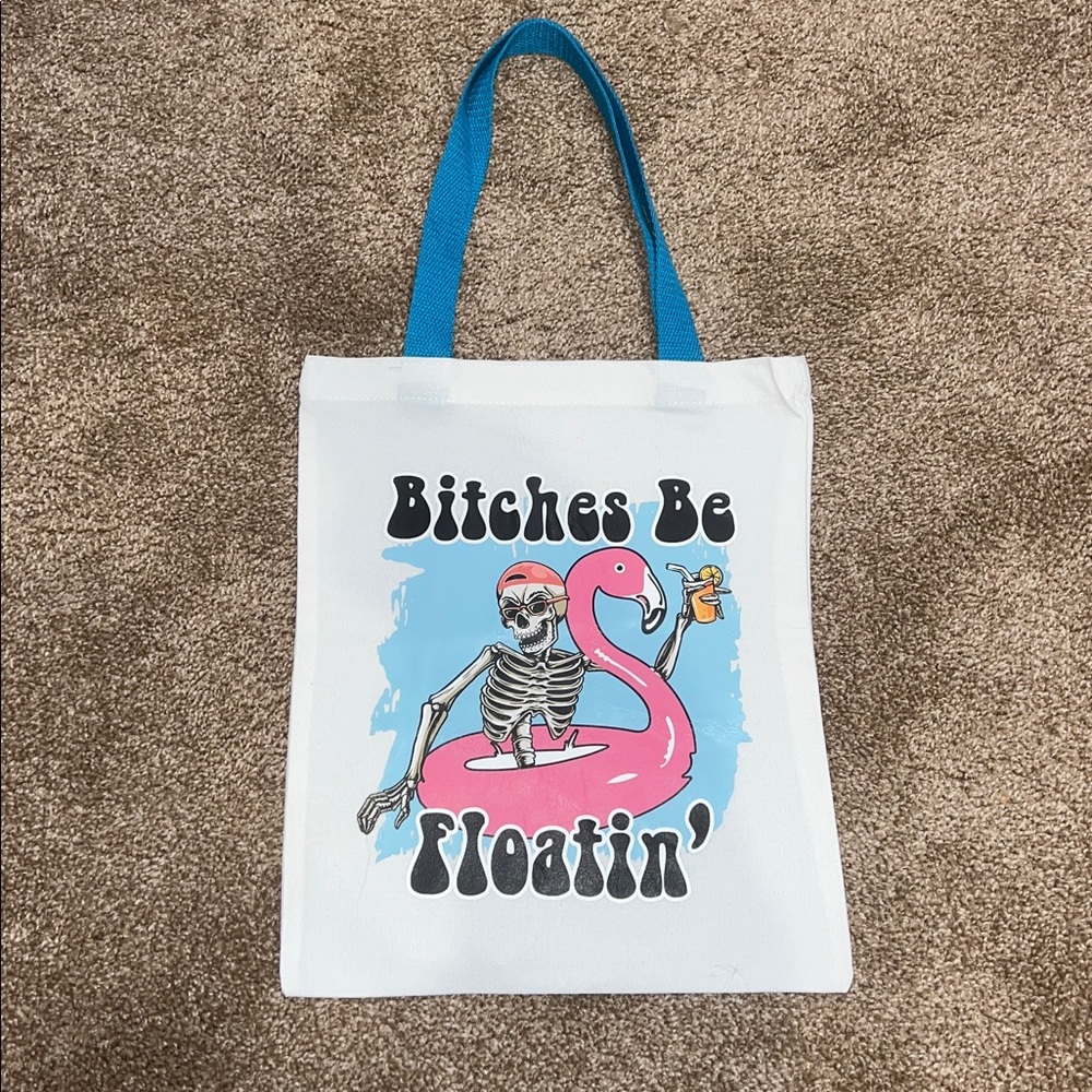 Handmade Colorful Beach Summer Themed Graphic Canvas Tote Bags - Choice of One - Picture 2 of 4